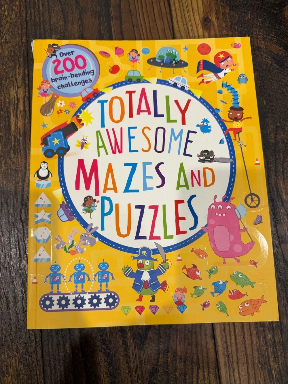 Lot of 2 Totally Awesome Mazes and Puzzles books